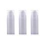 3PCS Lotion Container Jar Airless Pump Bottles Portable Plastic Mini Cream Lotion Liquid Storage Containers Jar Pots for Scrubs Oils Salves Creams Lotions Cosmetic Toiletries (10ml / 0.3oz)