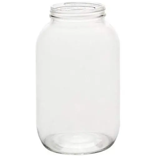 Bouteille de conserve North Mountain Supply 1/2 Gallon en verre, 83 pièces avec couvercle métallique doré – Cas de 6 Bouteille de conserve North Mountain Supply 1/2 Gallon en verre, 83 pièces avec couvercle métallique doré – Cas de 6