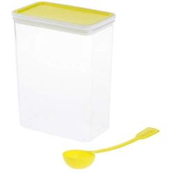 Cereal and Dry Food Storage Container，Colorful Airtight Lids - Bpa Free，Great for Pasta, Rice, Sugar, Flour, Baking, Pet Food & More - Yellow