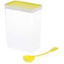 Cereal and Dry Food Storage Container，Colorful Airtight Lids - Bpa Free，Great for Pasta, Rice, Sugar, Flour, Baking, Pet Food & More - Yellow