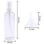 Travel Bottles, 30ml Empty Transparent Atomiser for Home Fine Mist Cosmetic Spray Bottles Set, 4 pack