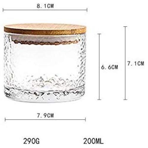 YL LY Home Hammer Glass Sealed Cans Storage Tank Tea Flower Tea Pot 200Ml
