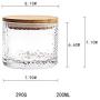 YL LY Home Hammer Glass Sealed Cans Storage Tank Tea Flower Tea Pot 200Ml
