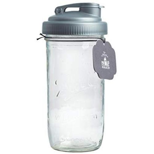 reCAP PJ24-W-SLVR1 Mason Pour Lid & Ball Jar, Silver