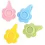 4er Set Niedliche Plastik Mason Jar Deckel Rostfrei Lagerung Behälter mit Strohlöcher und Stopfen für Regular Mouth Mason Gläser, Konservierung, Ball, Trinken Gläser, Zufällige Farbe 100er Stück