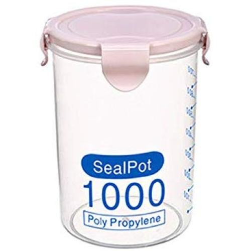 Kitchen Food Storage Jar Airtight Food Storage Kitchen Glass Jar Moisture-Proof Home Multi-Purpose Jam Bottle Cruet Storage Jars Grains Clear Plastic, Pink 1000Ml Kitchen Food Storage Jar Airtight Food Storage Kitchen Glass Jar Moisture-Proof Home Multi-Purpose Jam Bottle Cruet Storage Jars Grains Clear Plastic, Pink 1000Ml