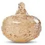 Klare Glas-Zuckerglas-Schütte mit Deckel – Kleine Aufbewahrungskiste für Ashtrays, Fashion, Kreatives Zuckerglas (Farbe: Klar)