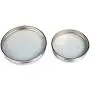 Mason Jar Lifestyle Rust Proof Stainless Steel Storage Lids with Platinum Silicone Liners (5 Pack, Wide Mouth)