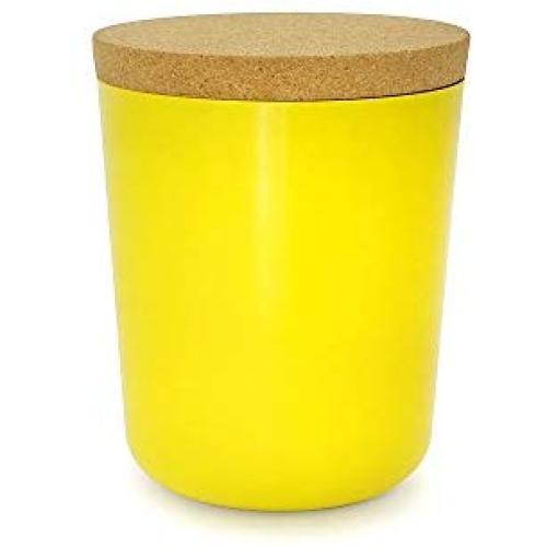 Biobu [by Ekobo] Storage Box, Lemon, 14,5 x 14,5 x 16,4 cm