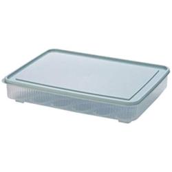 Covered Eggs Holder - Refrigerator Storage Container, 24 Egg Tray (Blue)