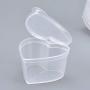 BESTONZON Slime Storage Containers Heart Shaped Box Plastic Containers with Lids 10 Pcs 45ml