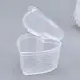 BESTONZON Herzförmige Behälter für Slime, Kunststoffbehälter mit Deckeln, 10 Stück, 45ml