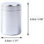 Tea Caddy Mini Aluminum Storage Boxes Sealed Coffee Cans Tea Portable Container Travel Tea Caddy Organize Storage Bottles Jars,Silver,