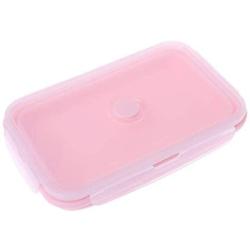 Kitchen Food Storage Jar Airtight Food Storage Silicone Food Portable Lunch Box Bowl Bento Boxes Folding Collapsible Storage (500ml) (Color : 1200ml)