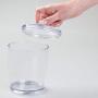 MetroDecor mDesign Kitchen Storage Jar for Treats, Cookies, Candy, Chocolate - Set of 2, Clear