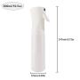 Yebeauty Mister Spray Bottle for Hair, Empty Plastic Fine Mist Spray Bottles Continuous Spray Bottle 360 Misting Stylist Sprayers for Cleaning Gardening,300ml/10oz (White)