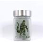 Stash Jar with Budzilla Cannabis Strain Design - Smell Resistant Herb Storage and Accessories, Airtight - 3" Tall x 2" Wide