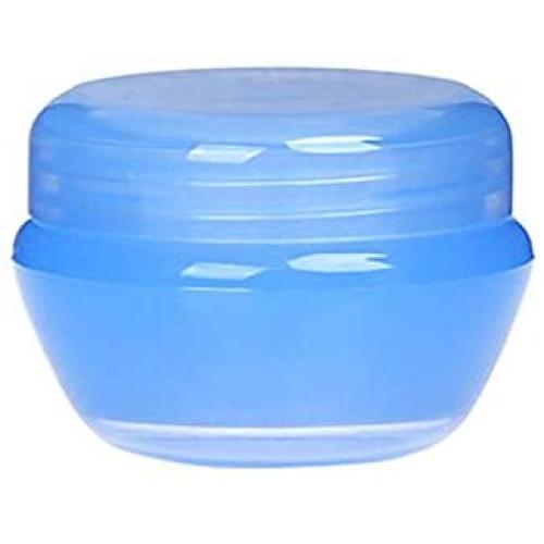 TOPWEL 6pcs 30g Cosmetic Sample Empty Refillable Container, Plastic Makeup Cosmetic Cream Jar Pot Bottle Container (Blue)