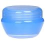 TOPWEL 6pcs 30g Cosmetic Sample Empty Refillable Container, Plastic Makeup Cosmetic Cream Jar Pot Bottle Container (Blue)