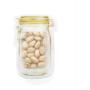 Newhaa 15/20Pcs Jar Shape Food Storage Bags Reusable Ziplock Bags Ideal for Snack Lunch Sandwich Fruit (15pcs)