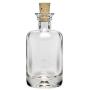 Viva Haushaltswaren 12 Mini Apothecary Bottle 40 ml Glass Bottle with Cork 40x22 mm and a Funnel