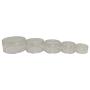 Made in Taiwan Transparent Empty Plastic Storage Jar 5 Kinds of Size (1 Set)