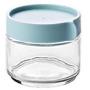 1pcs Kitchen glass sealed jars with lid cereals snacks storage tank milk powder candy cookie container storage bottle WF815415,250ML-blue