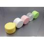 3Pcs 3.3 oz Plastic Round Cosmetic Jars Storage Container Pot Bottle Case Holder with Inner Disc and Lids for Face Cream Eye Shadow Lip Balm Lotion Empty Refillable (Green)