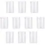 UPKOCH 10 pcs Food Storage Can Plastic Wild-mouth Sealed Transparent Container Storage Jar with Lid for Coffee Bean Honey Nuts (700ml)