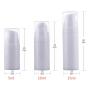 3Pcs Portable White Empty Refillable Airless Vacuum Pump Bottles Set Jars Vial Container For Cream Lotion Toner Make-up Foundations Travel Cosmetic Beauty Oil Serums(15ML / 0.5oz)