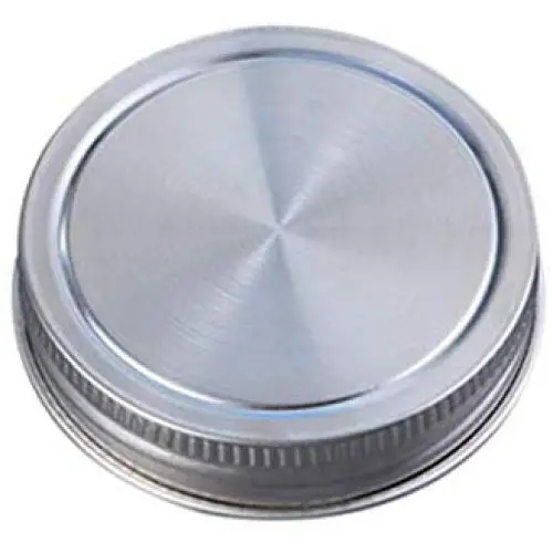 UPKOCH Edelstahl Mason Jar Deckel mit O-Ring-Silikon Dichtungen, Wiederverwendbar und Dicht für Lagerung, 86mm