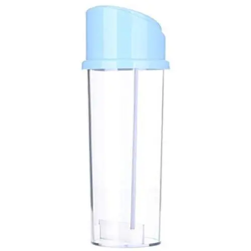 Klare Plastinspeelbehälter mit Schnappverschluss, Transparente Gewürzbehälter, Küchen-Lagerbehälter, Glas für Gewürze mit automatischem Deckel (Blau)