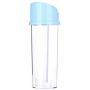 UPKOCH Clear Plastic Spice Jars Buckle Type Food Storage Containers Transparent Seasoning Box Kitchen Storage Bottles Jar with Automatic Cap (Blue)