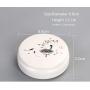 Mini Box Multi Function Ceramic Storage Jar Chinese Tea Canister Powder Cream Box Beauty Jewelry Box Small Things Storage Jars,Hetangyu 8.8X3.2Cm