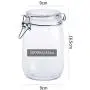 Clear Glass Candy Jar with Lid - Wide Mouth Preserving Jar Cookie Container Tea Storage Canisters Food Storage Container (1000 ML/34 OZ) Clear Glass Candy Jar with Lid - Wide Mouth Preserving Jar Cookie Container Tea Storage Canisters Food Storage Container (1000 ML/34 OZ)