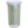 5L Pp Transparent Partition Store Vacuum Can Whole Grains Storage Jar for Kitchen Pink/Green/Blue L Size,Green