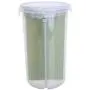 5L Pp Transparent Partition Store Vacuum Can Whole Grains Storage Jar for Kitchen Pink/Green/Blue L Size,Green