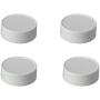 Mini Mason Spice Jars with Plastic Storage Lid 4oz (white)