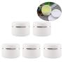 Minkissy 5pcs Travel Cream Jars Mini Cream Container Travel Size Bottles Cosmetic Makeup Container 20g