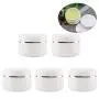 Minkissy 5pcs Travel Cream Jars Mini Cream Container Travel Size Bottles Cosmetic Makeup Container 20g