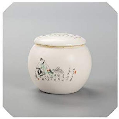 Tea Box Chinese Style Tea Cans Storage Bottles Tea Canister Ceramics Sealed Cans Tea Storage Tanks Food Storage Tank,4