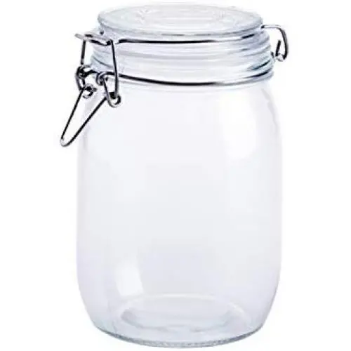 Clear Glass Candy Jar with Lid - Wide Mouth Preserving Jar Cookie Container Tea Storage Canisters Food Storage Container (1000 ML/34 OZ) Clear Glass Candy Jar with Lid - Wide Mouth Preserving Jar Cookie Container Tea Storage Canisters Food Storage Container (1000 ML/34 OZ)