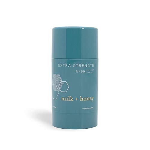 milk + honey Aluminum Free, Extra Strength Deodorant No. 09, Lavender Tea Tree, 2.6 Ounce