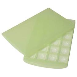 JMGREEN Food Freezer Tray, 2 Storage Containers Set, Easy Pop Out with Clip on Lid. (24-green-2p)