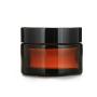 6PCS 10ml/0.34oz Upscale Amber Glass Jar with Liner And Black Screw Cap - Empty Refill Portable Cosmetic Face Cream Lip Balm Storage Jars Pot Container Travel Make up Packing Jar DIY Beauty Tool