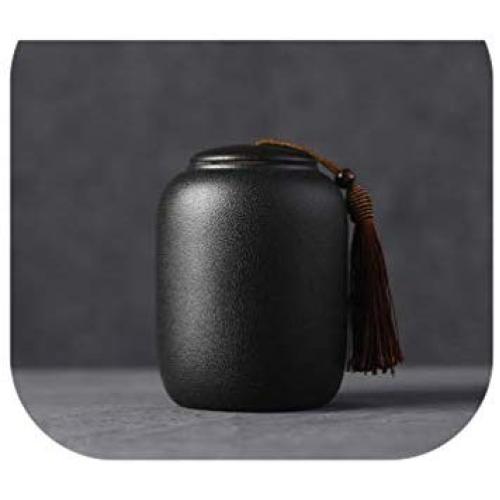 Black Tea Box Organizer Kitchen Ceramic Jar Seal Storage Holder Sweetmeats Candies Cans Teaware Tea Caddies Tin Containers,1