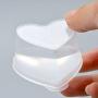 BESTONZON Slime Storage Containers Heart Shaped Box Plastic Containers with Lids 10 Pcs 45ml