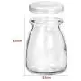 Glasbehälter, KAMOTA 40er Pack 4 oz Klare Joghurtgläser mit PE-Deckeln, Glass Puddinggläser Joghurtgläser Ideal für Marmelade, Honig, Hochzeitsschuhe, Duschschuhe, Babybrei (150ml)