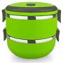wekold Stainless Steel Lunch Containers Portable Themral Lunch Box Food Storage Box Lunch Boxes