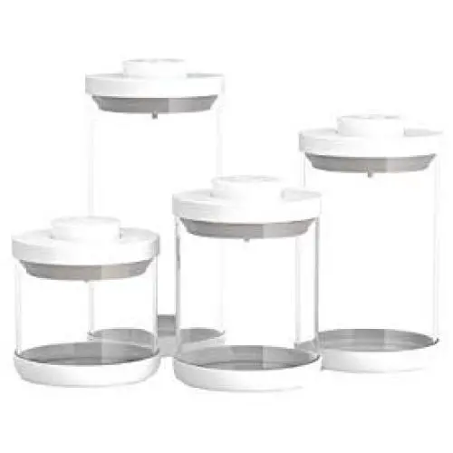 Boîte de Rangement en Verre 4 Tailles avec Couvercle Hermétique pour Thé, Aliments, Pots, Bouteilles, Épices, Couvercles à Vide, Boîte à Miel Boîte de Rangement en Verre 4 Tailles avec Couvercle Hermétique pour Thé, Aliments, Pots, Bouteilles, Épices, Couvercles à Vide, Boîte à Miel
